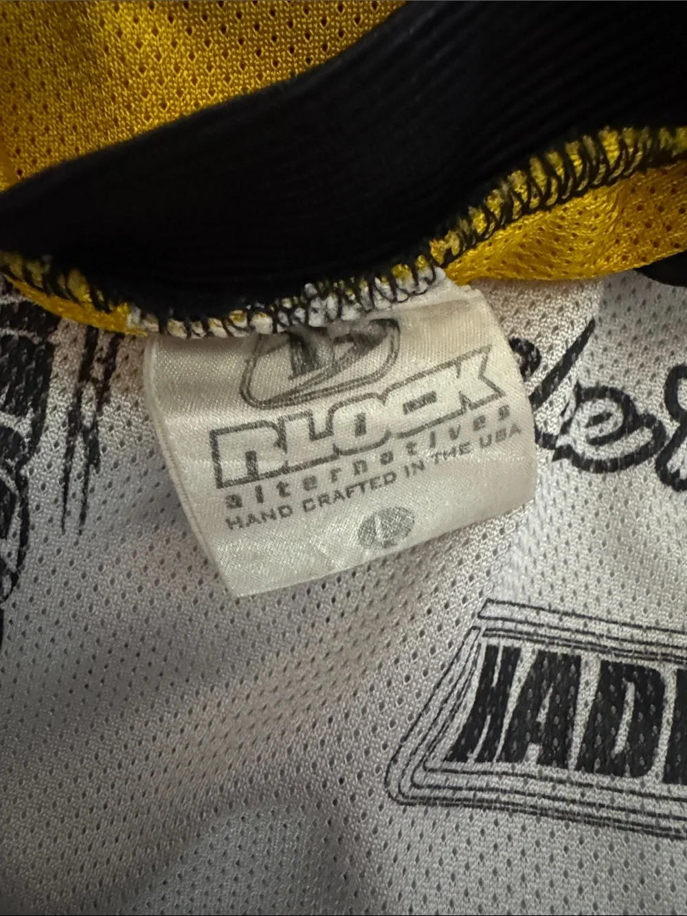 Old School BMX Cucamonga Wheels National Team Racing Jersey White, Red & Yellow